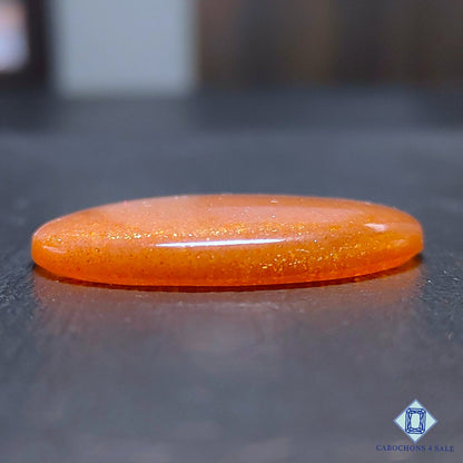 Natural Peach Moonstone with Sunstone Gemstone Oval Cabochons 36*29*5mm from Madagascar available for sale
