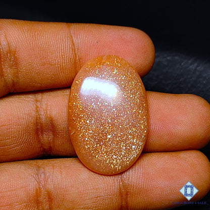 Peach Moonstone with Sunstone