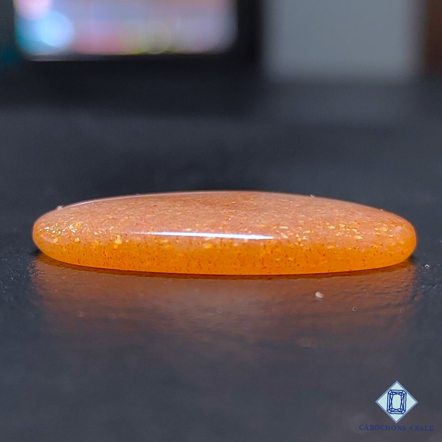 Natural Peach Moonstone with Sunstone Gemstone Oval Cabochons 32*22*5mm from Madagascar available for sale