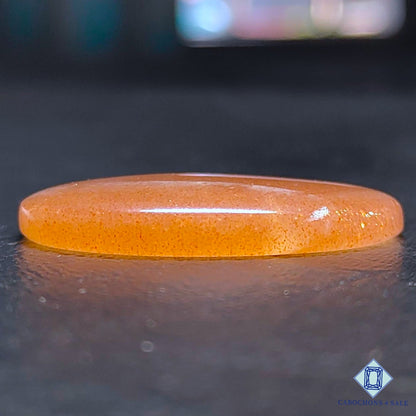 Natural Peach Moonstone with Sunstone Gemstone Oval Cabochons 33*24*5mm  from Madagascar available for sale