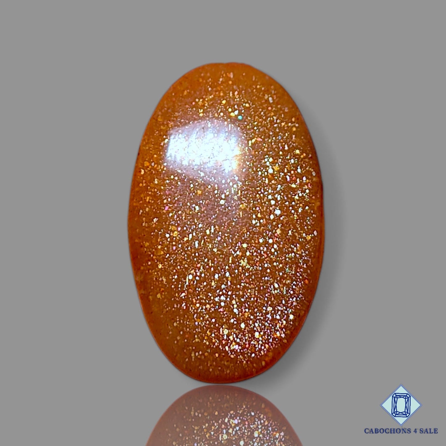 Peach Moonstone with Sunstone