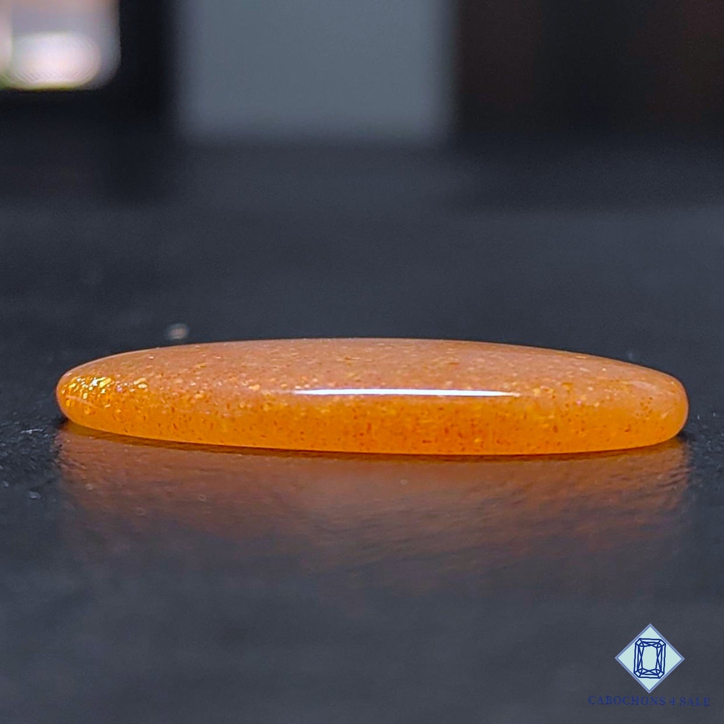 Natural Peach Moonstone with Sunstone Gemstone Oval Cabochons 33*19*4mm from Madagascar available for sale