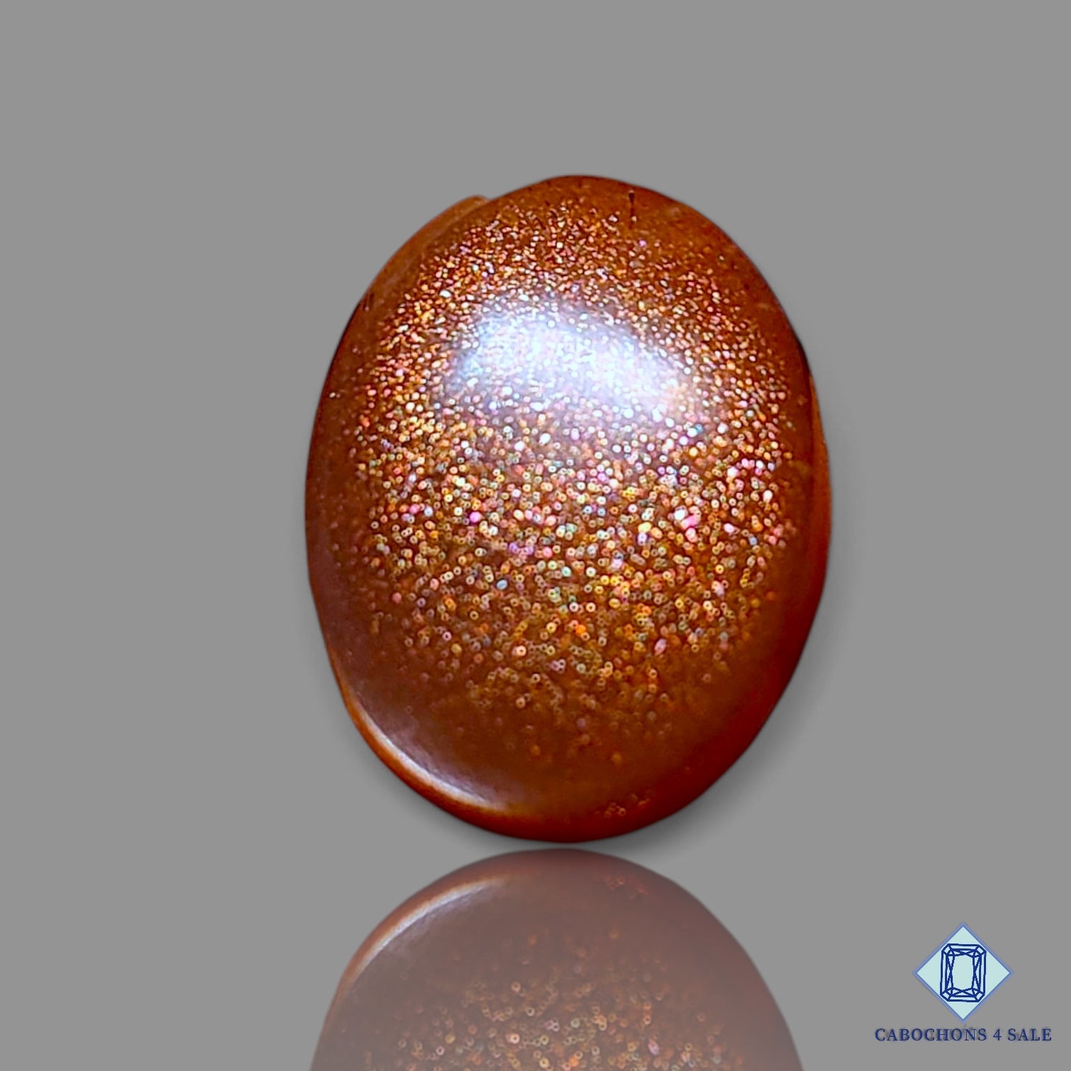 Peach Moonstone with Sunstone