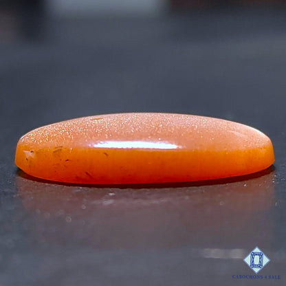 Natural Peach Moonstone with Sunstone Gemstone Oval Cabochons 25*18*5mm from Madagascar available for sale