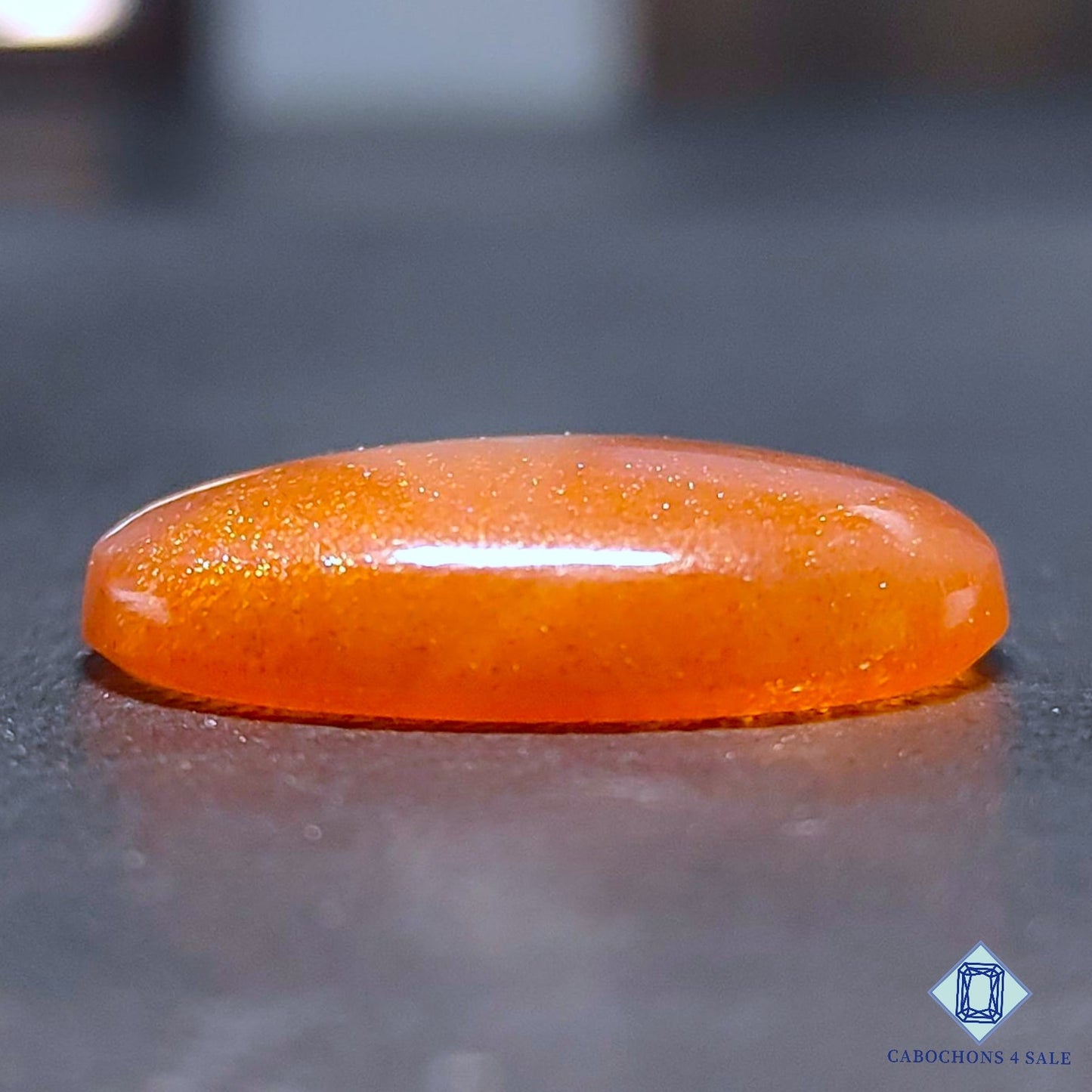 Natural Peach Moonstone with Sunstone Gemstone Oval Cabochons 26*20*6mm from Madagascar available for sale