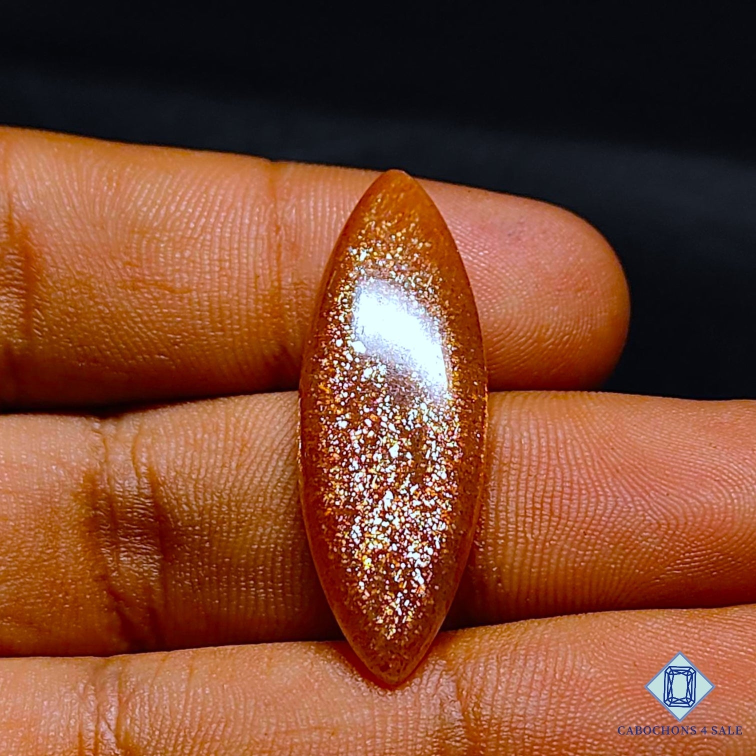 Peach Moonstone with Sunstone