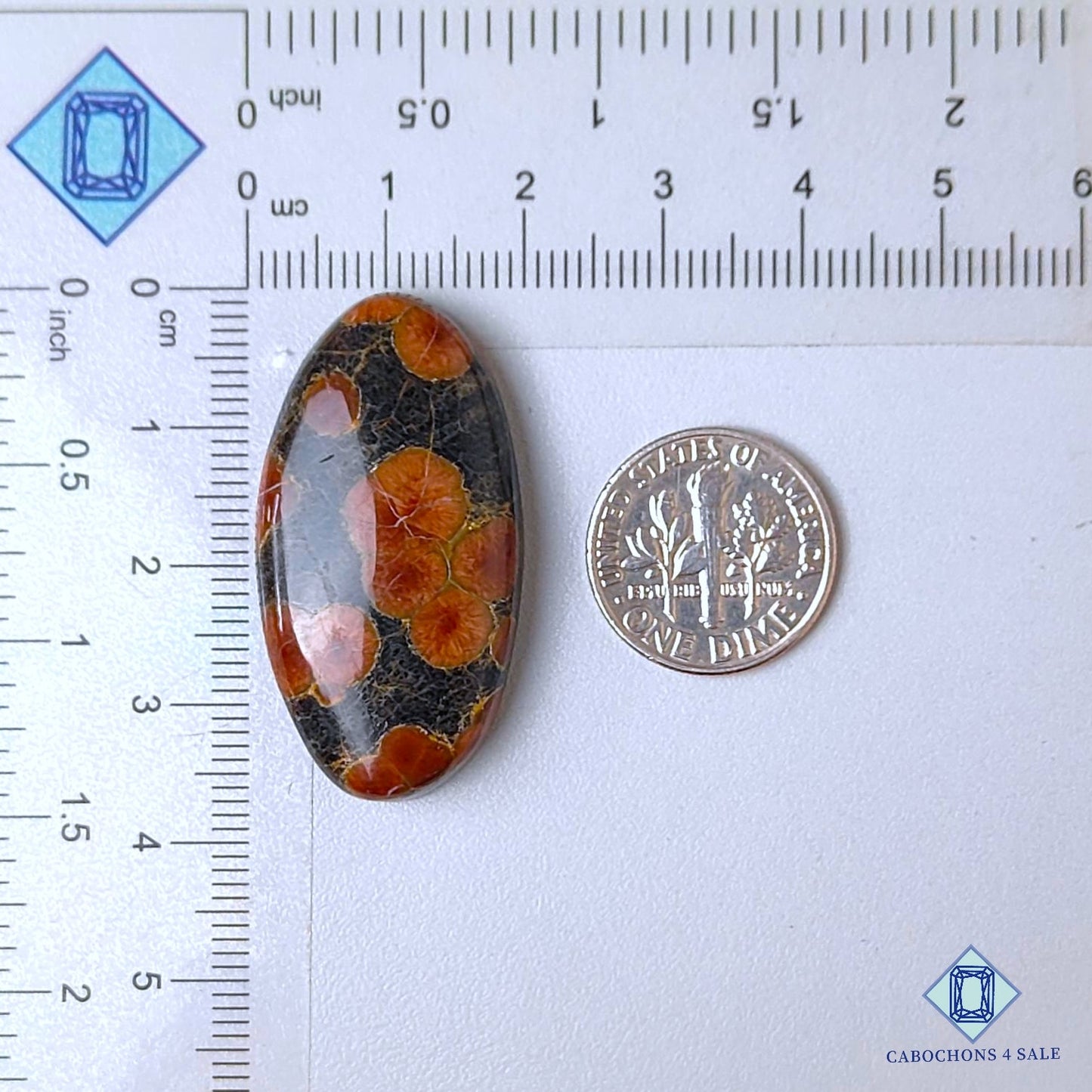 Cabujones ovalados de obsidiana de maní natural de 36 x 19 x 7 mm, disponibles para la venta.