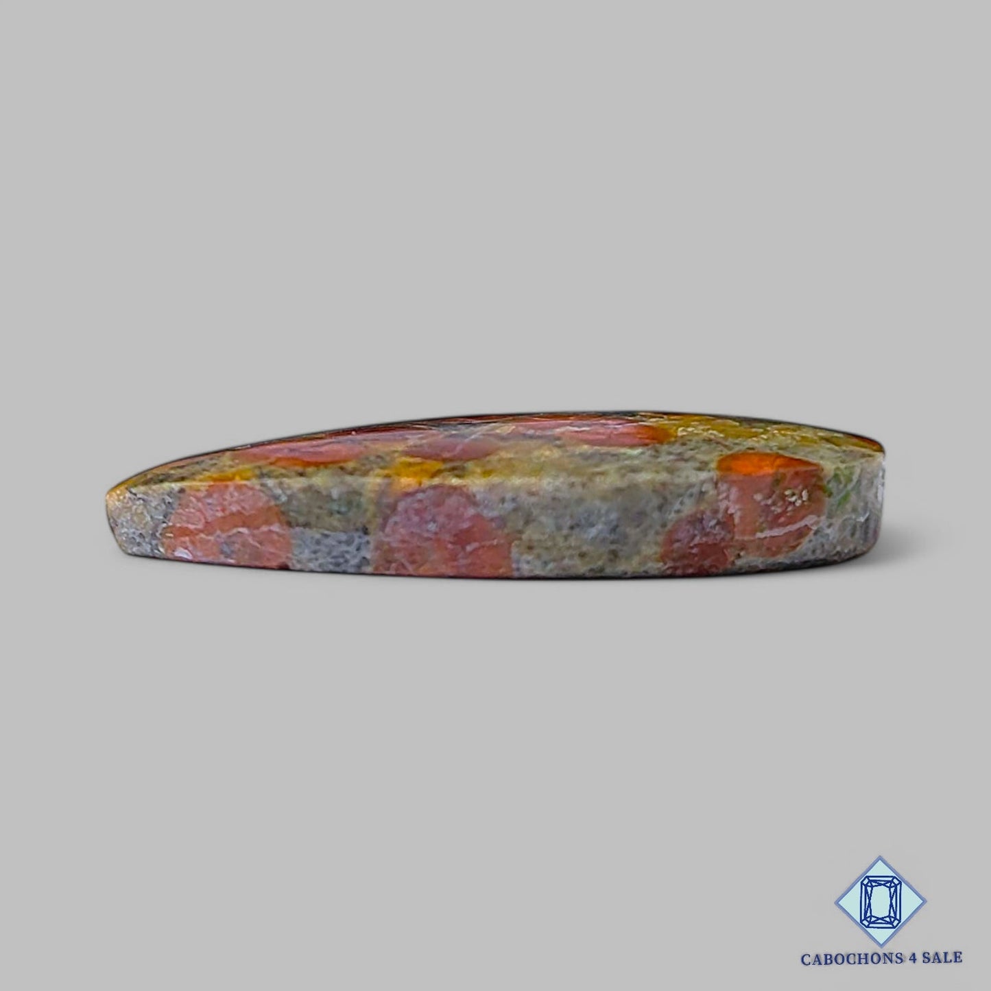 Cabujones de obsidiana de cacahuete natural en forma de pera, 28 x 14 x 4 mm, de México, disponibles para la venta.