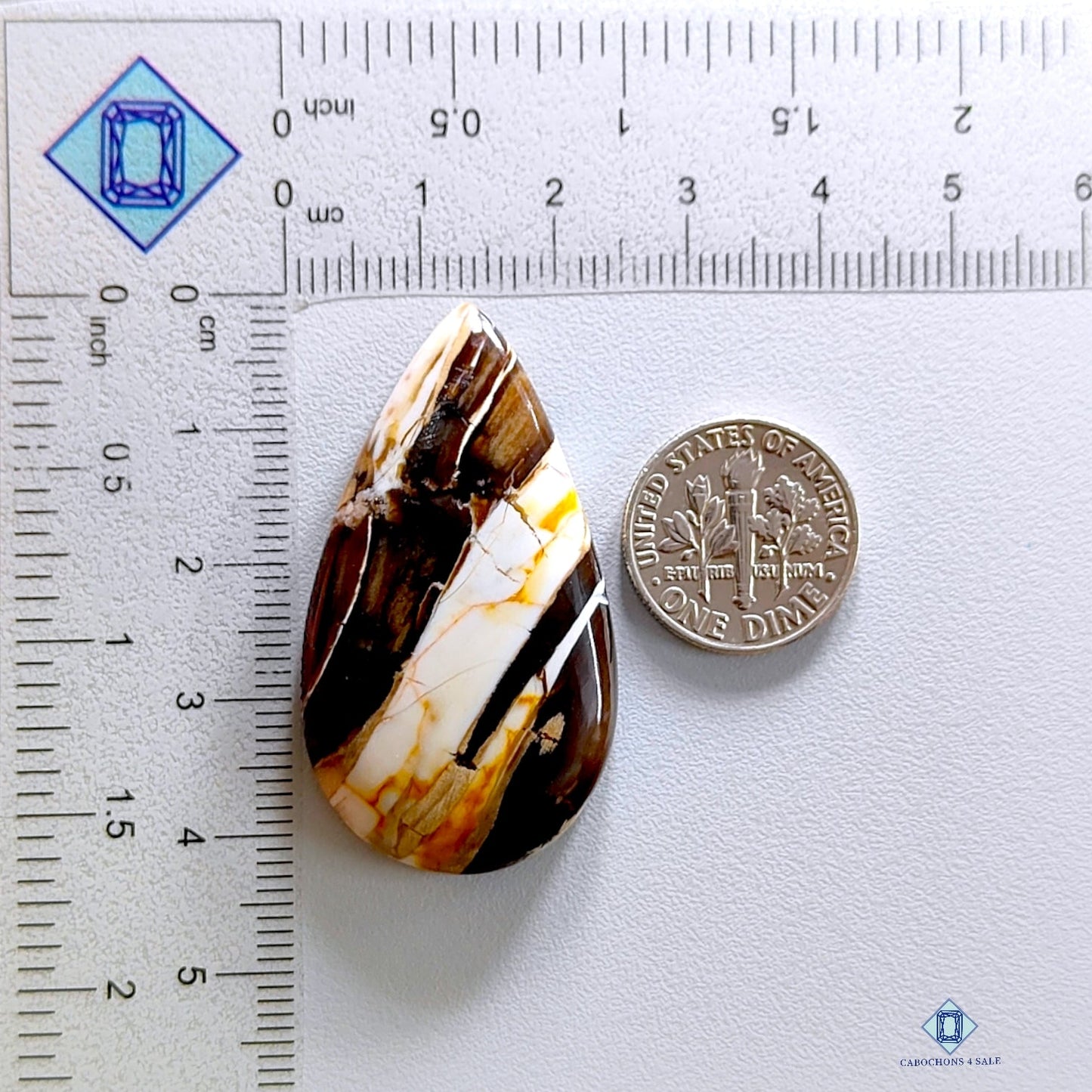 Peanut Wood Jasper Pear Cabochons