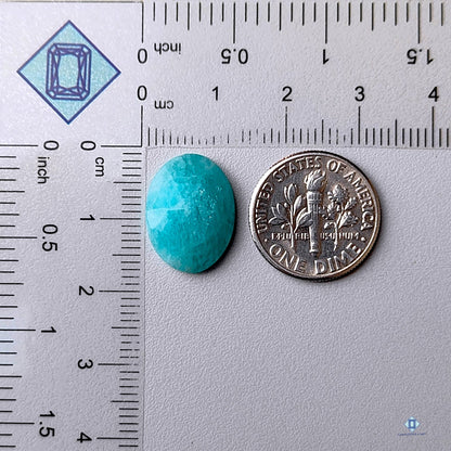 Peruvian Amazonite Oval Rose Cut