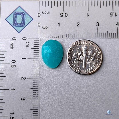 Peruvian Amazonite Oval Rose Cut