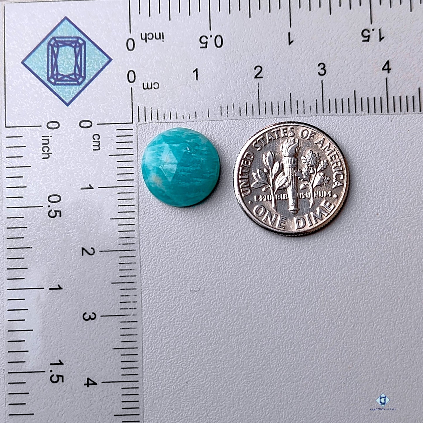 Peruvian Amazonite Round Rose Cut