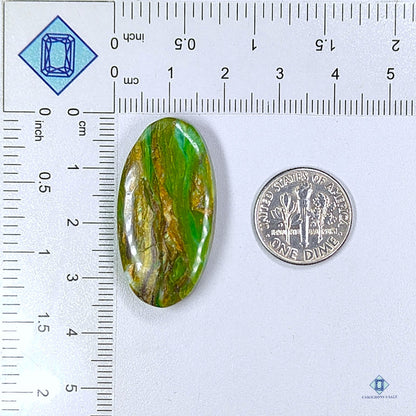 Peruvian Green Opal Oval Cabochons