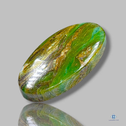 Peruvian Green Opal Oval Cabochons