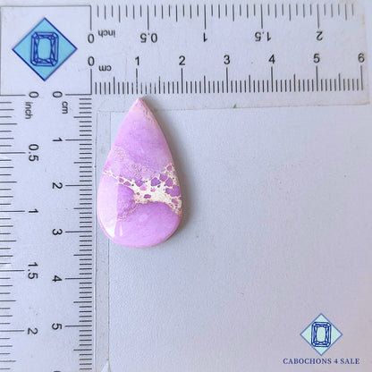 Cabujones de fosfosiderita natural en forma de pera, 32 x 18 x 4 mm, de Chile, disponibles para la venta.