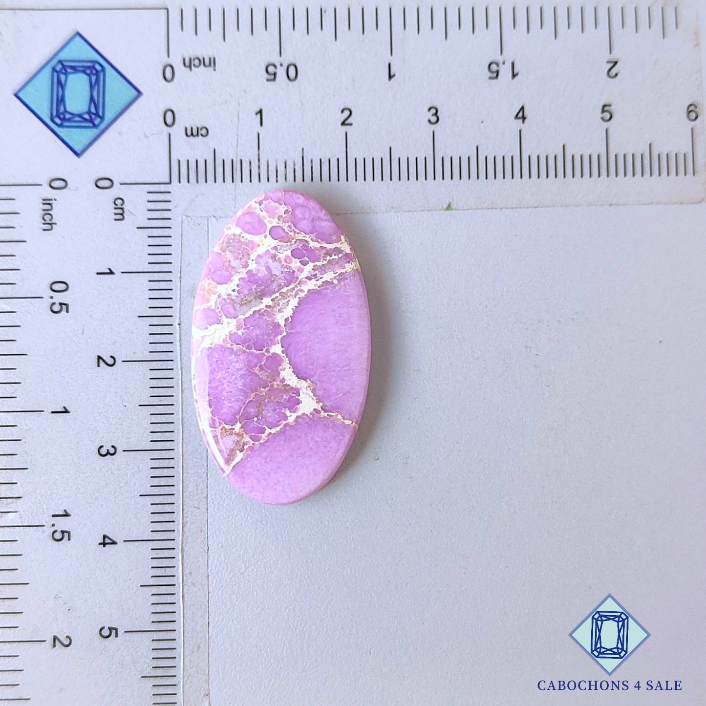 Cabujones ovalados de piedra preciosa fosfosiderita natural de 35 x 20 x 5 mm de Chile, disponibles para la venta.