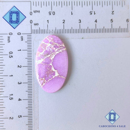 Cabujones ovalados de piedra preciosa fosfosiderita natural de 35 x 20 x 5 mm de Chile, disponibles para la venta.