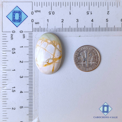 Cabujones ovalados de jaspe Picasso