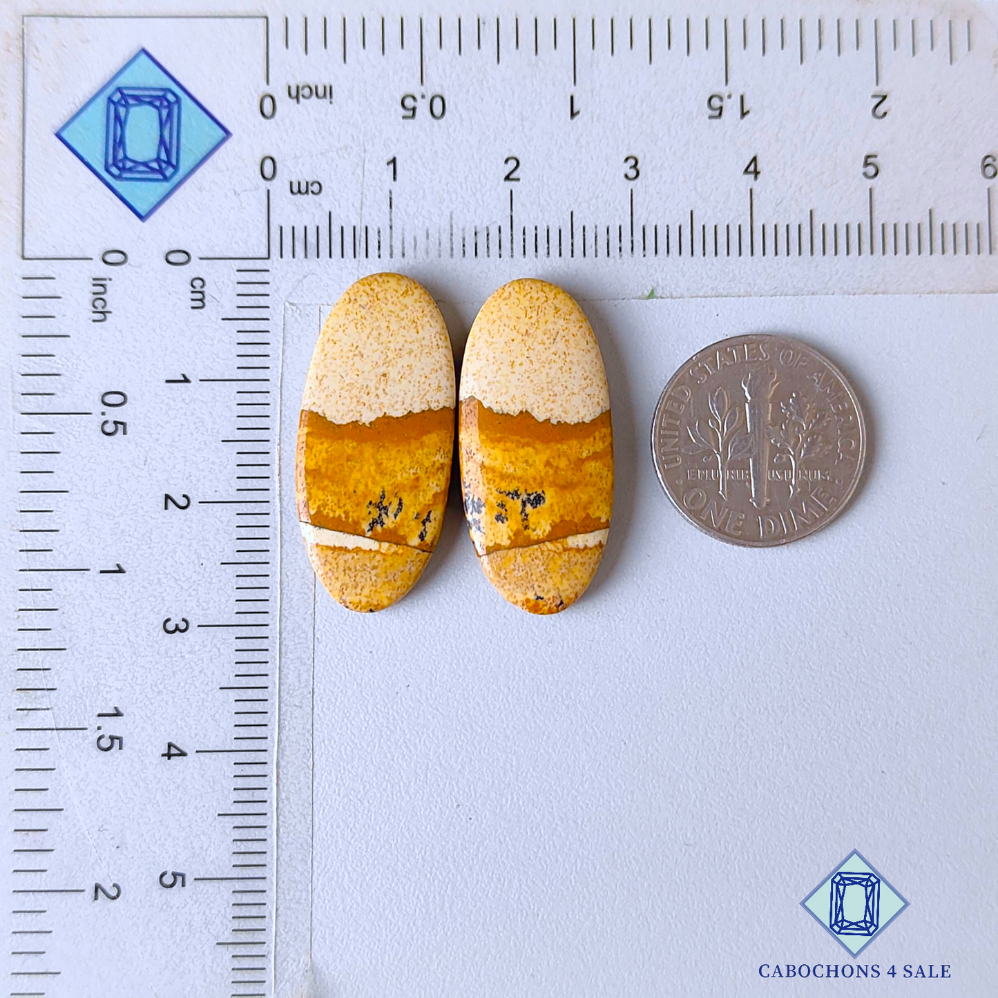 Imagen de pares ovalados de jaspe