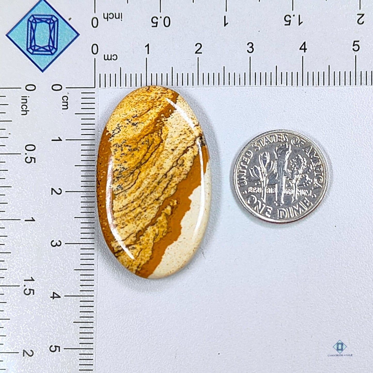 Picture Jasper Oval Cabochons