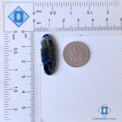 Cabujones ovalados de pietersita