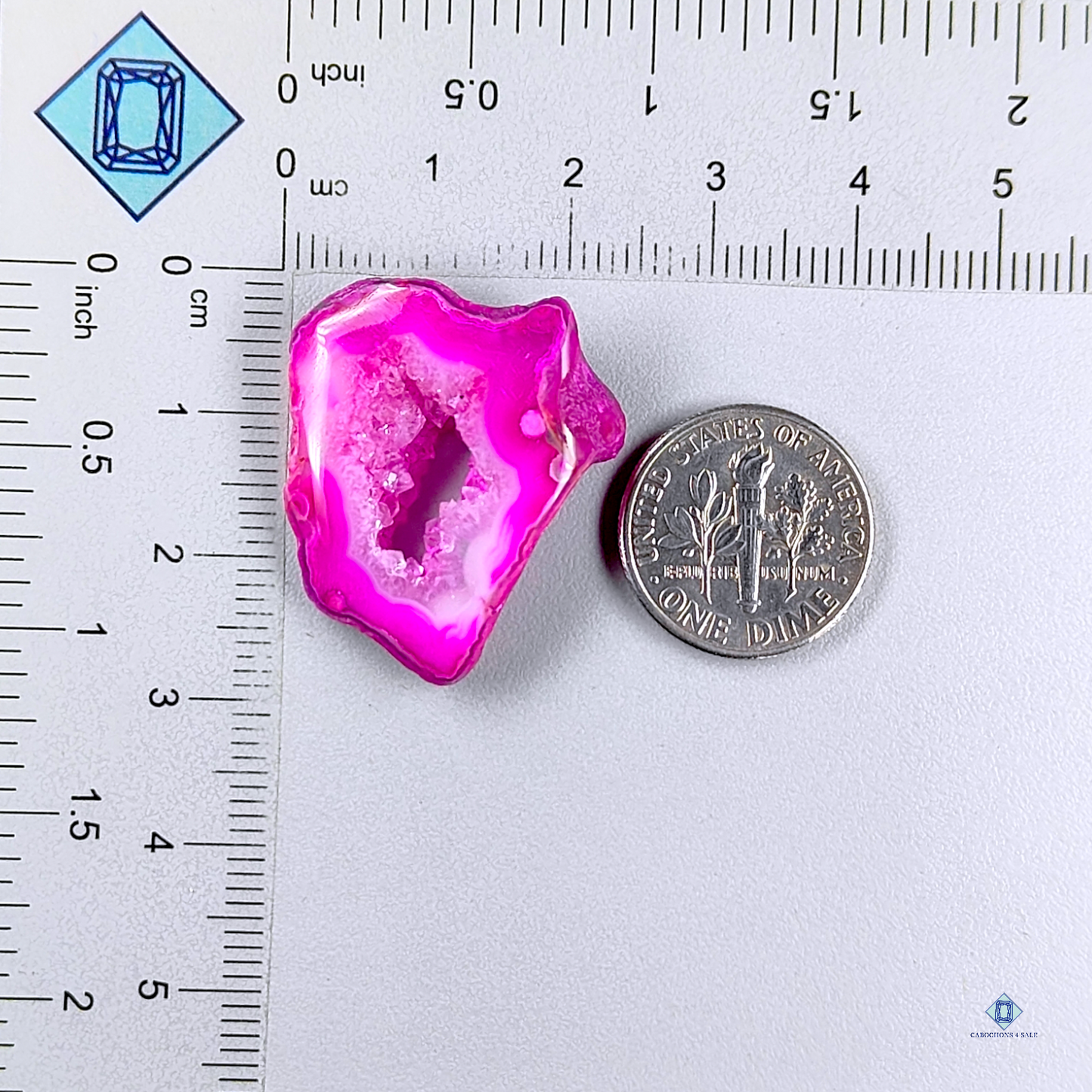 Pink Agate Fancy Druzy