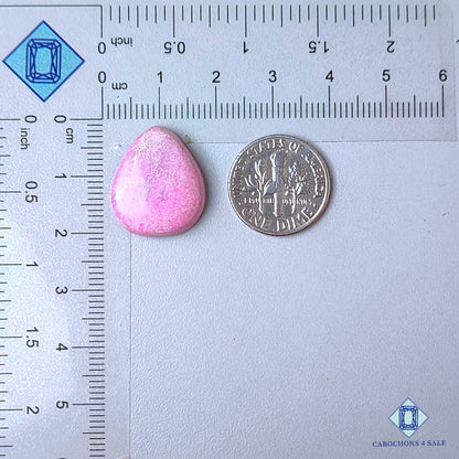 Natural Pink Calcite Gemstone  Pear Cabochons 19*16*6mm from Mexico available for sale