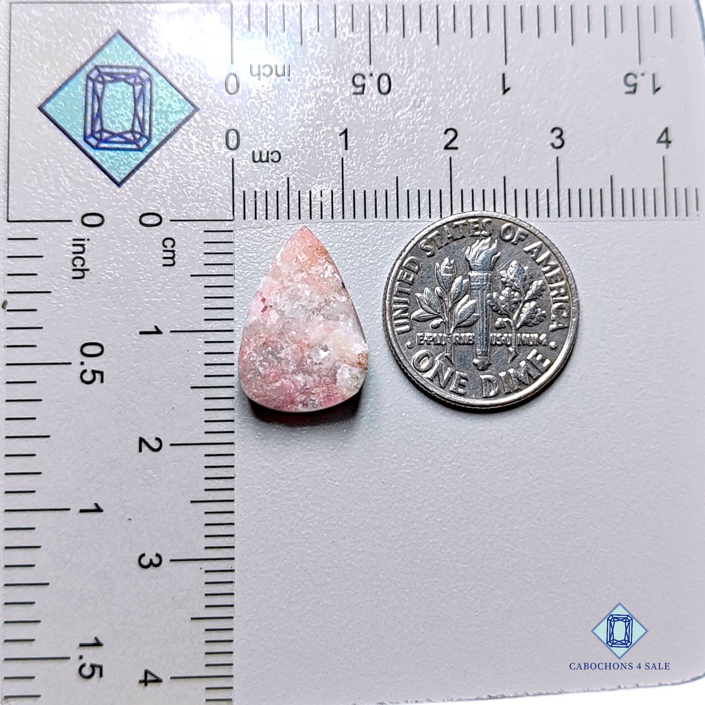 Pink Calcite-pear-Druzy