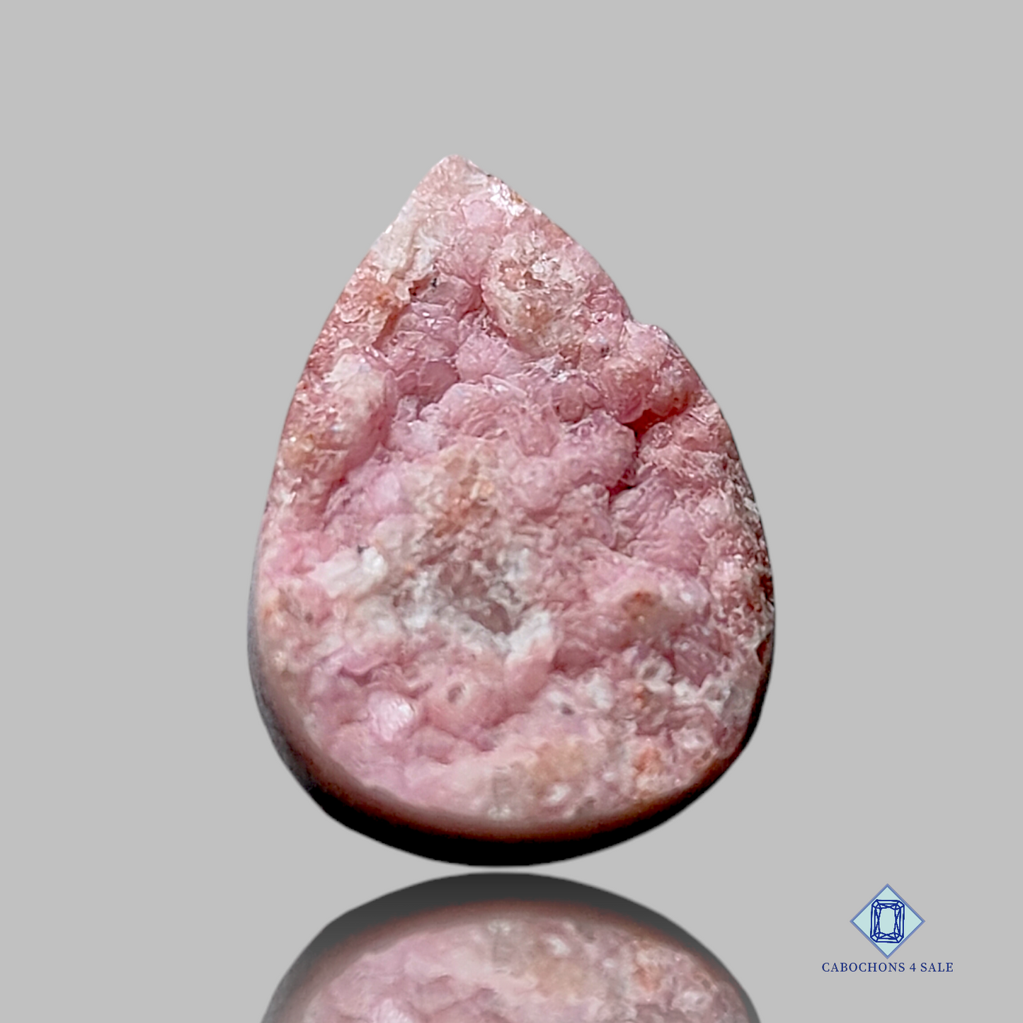 Pink Calcite-pear-Druzy