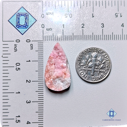 Pink Calcite-pear-Druzy