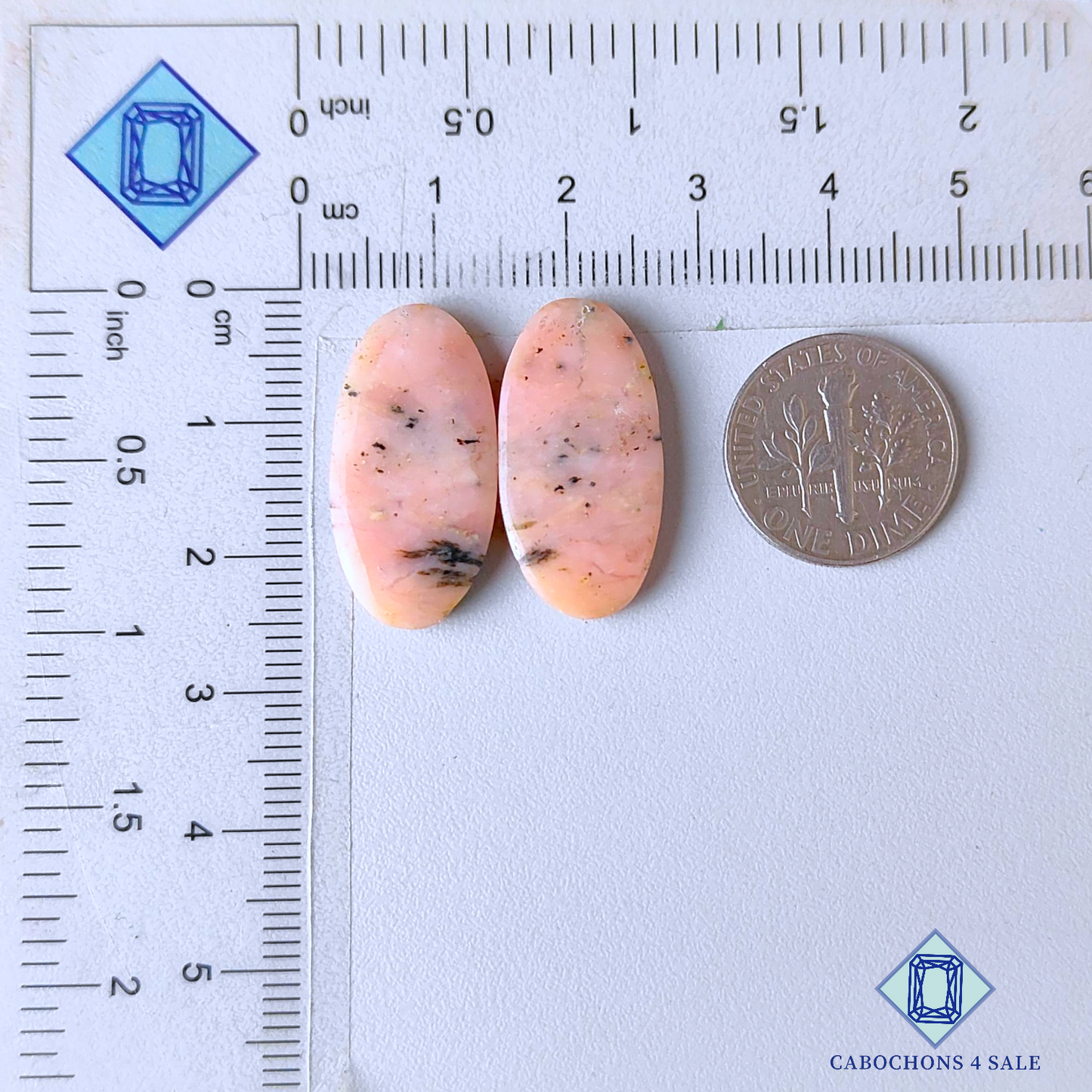 Pink Opal Oval Pairs