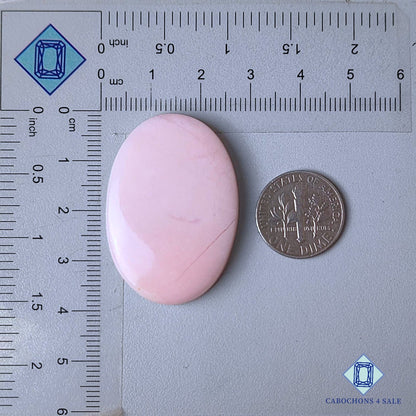 Natural Pink Opal Gemstone  Oval Cabochons 38*26*6mm from Peru  available for sale