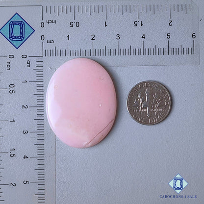 Natural Pink Opal Gemstone  Oval Cabochons 36*28*4mm from Peru  available for sale