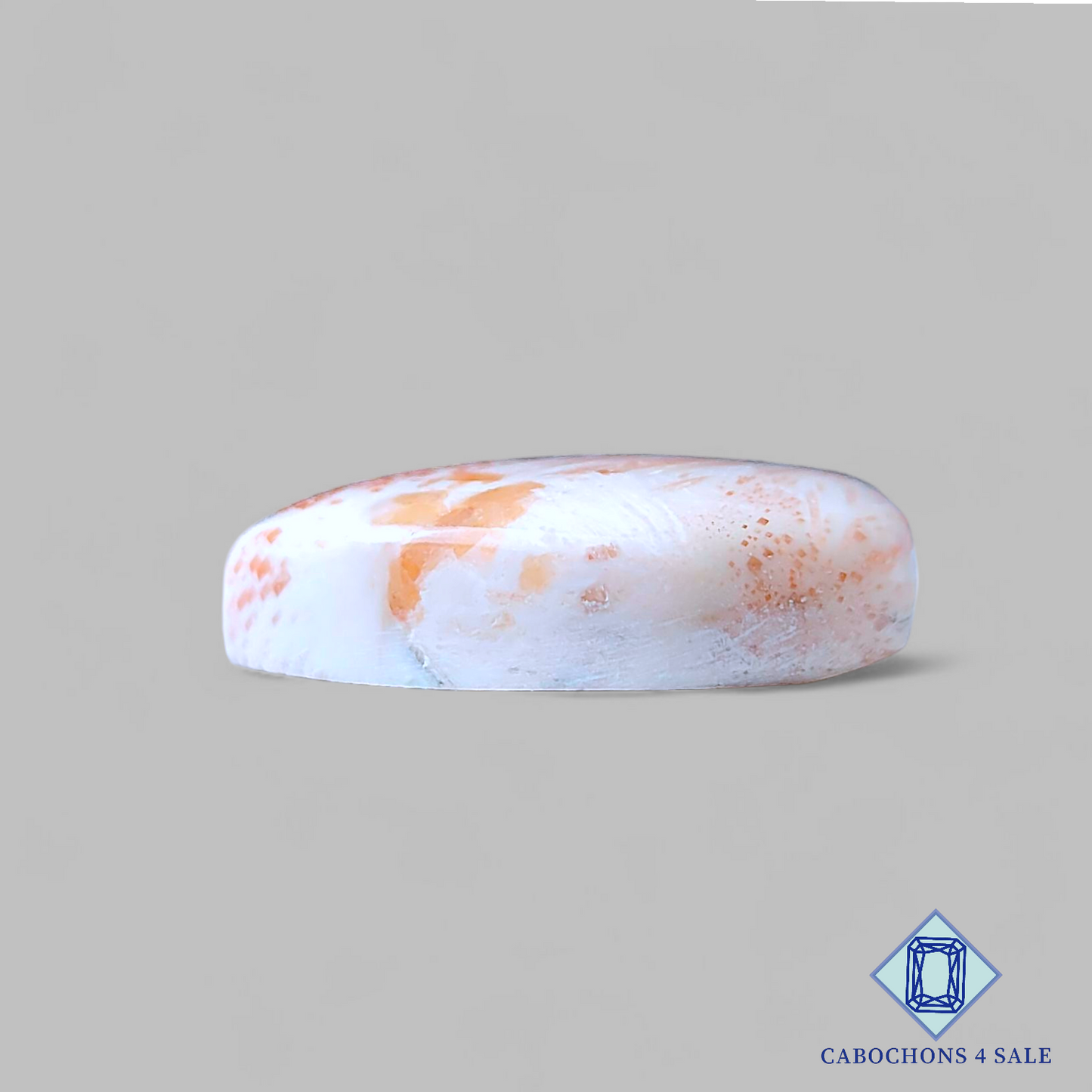 Cabujones de pera de escolecita rosa de 29 x 24 x 8 mm