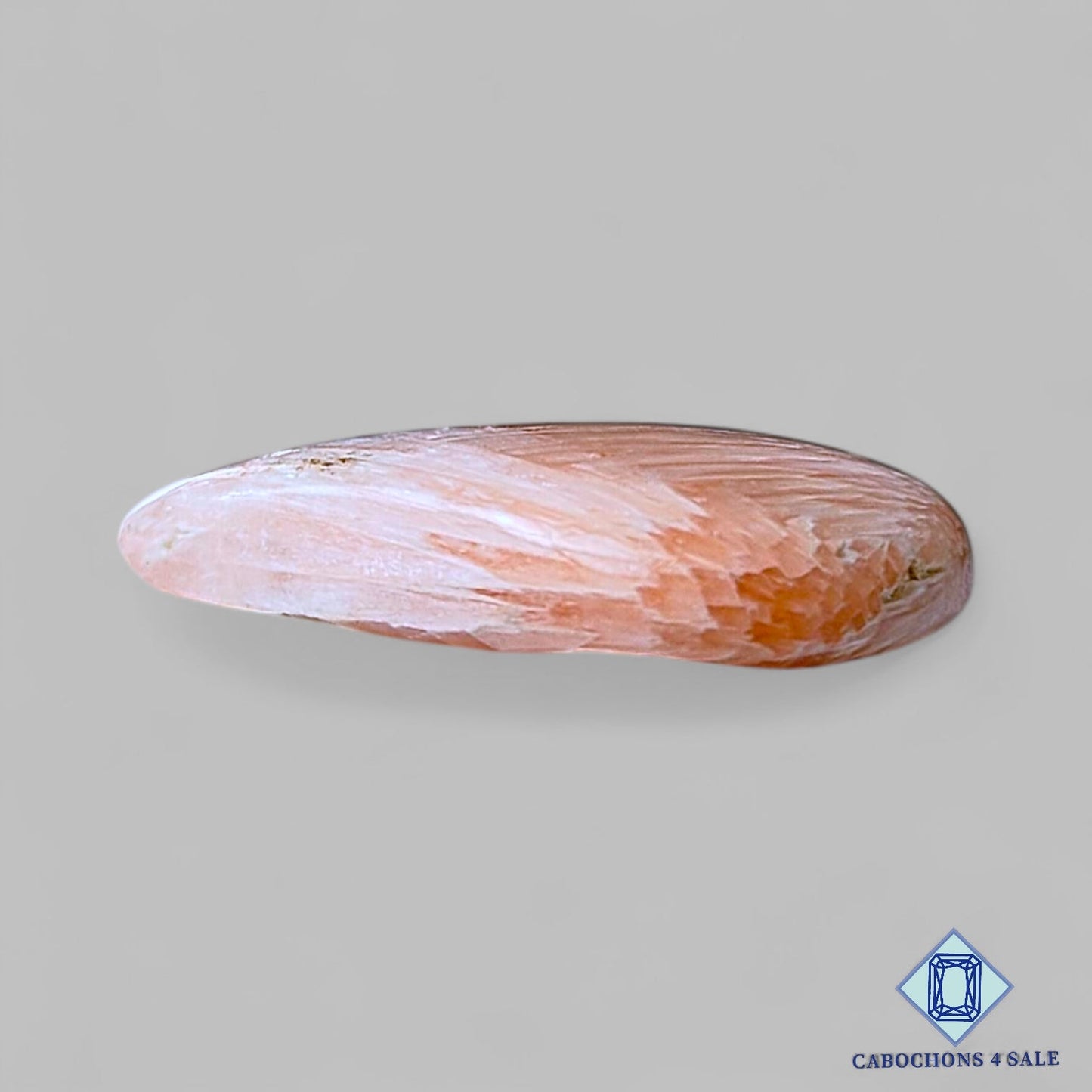 Natural Pink Scolecite Gemstone Pear Cabochons 25*17*5mm from India  available for sale