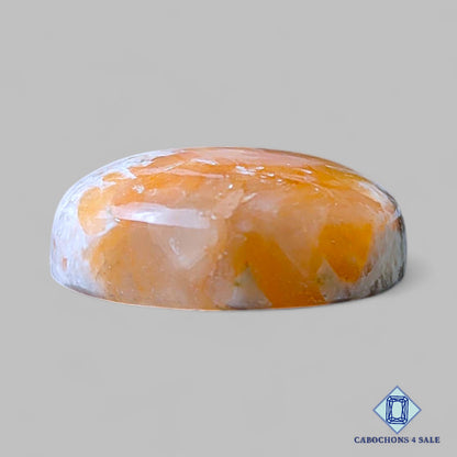 Natural Pink Scolecite Gemstone  Round Cabochons 21*8mm from India available for sale