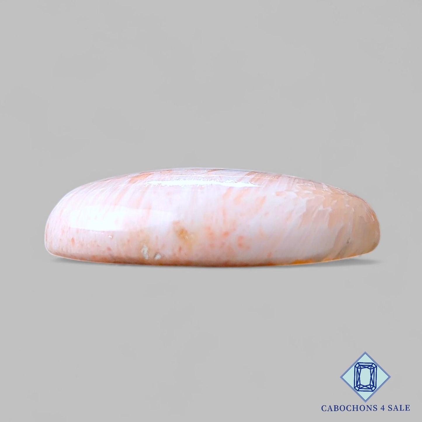 Natural Pink Scolecite Gemstone  Oval Cabochons 35*19*7mm from India available for sale