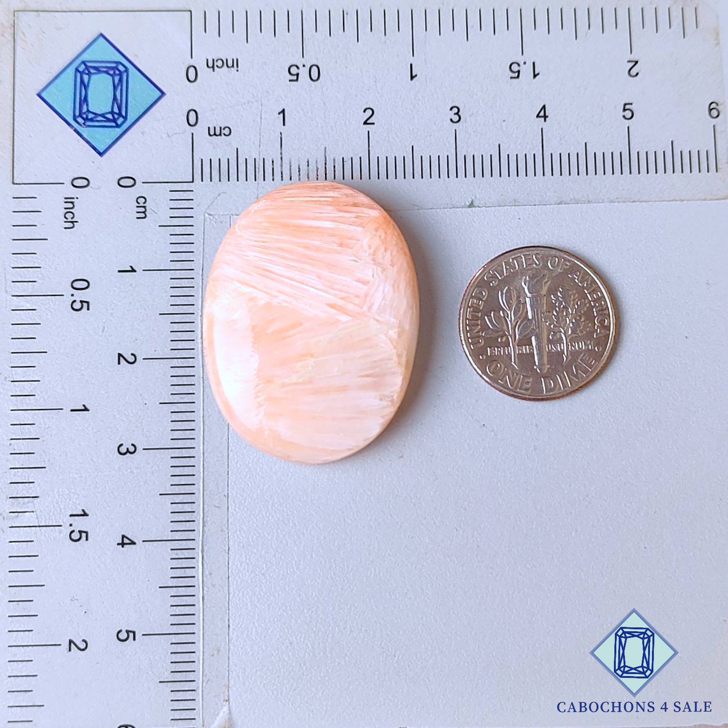 Pink Scolecite Oval Cabochons