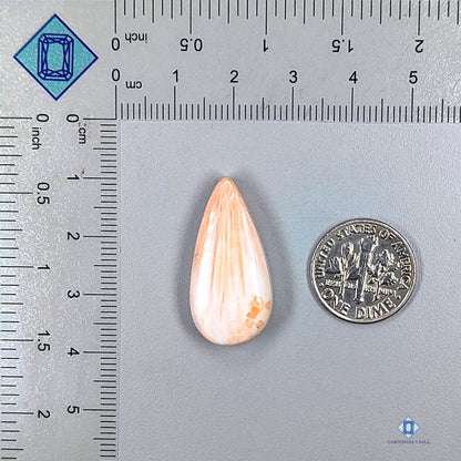 Pink Scolecite Pear Cabochons