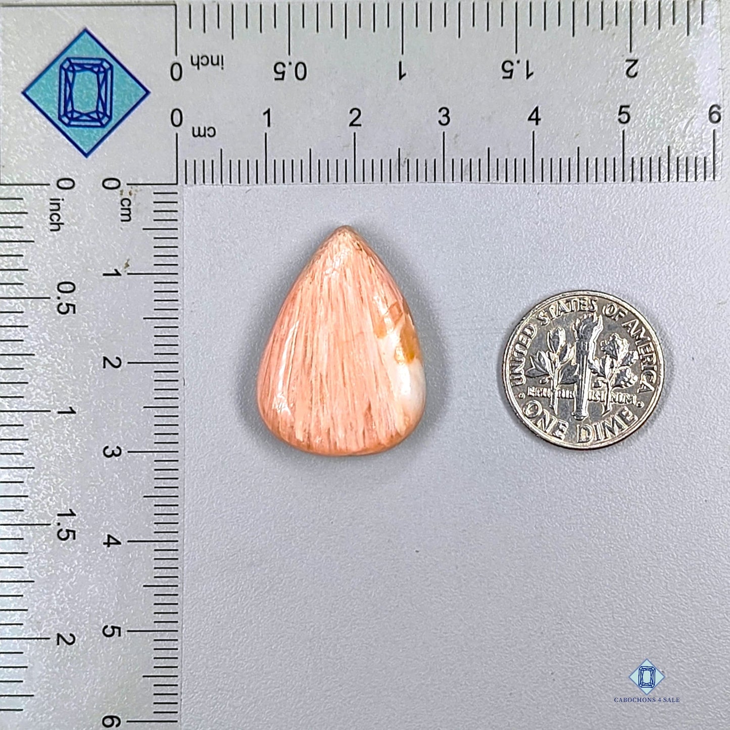 Pink Scolecite Pear Cabochons