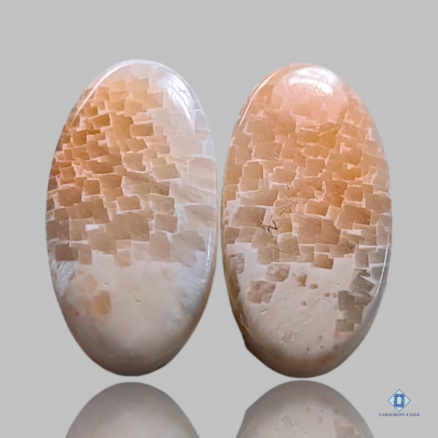 Pink Scolosite-oval-cabochons