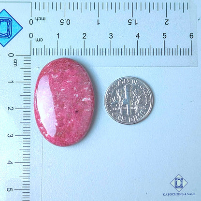 Natural Pink Thulite Gemstone  Oval Cabochons 33*22*6mm from Norway available for sale