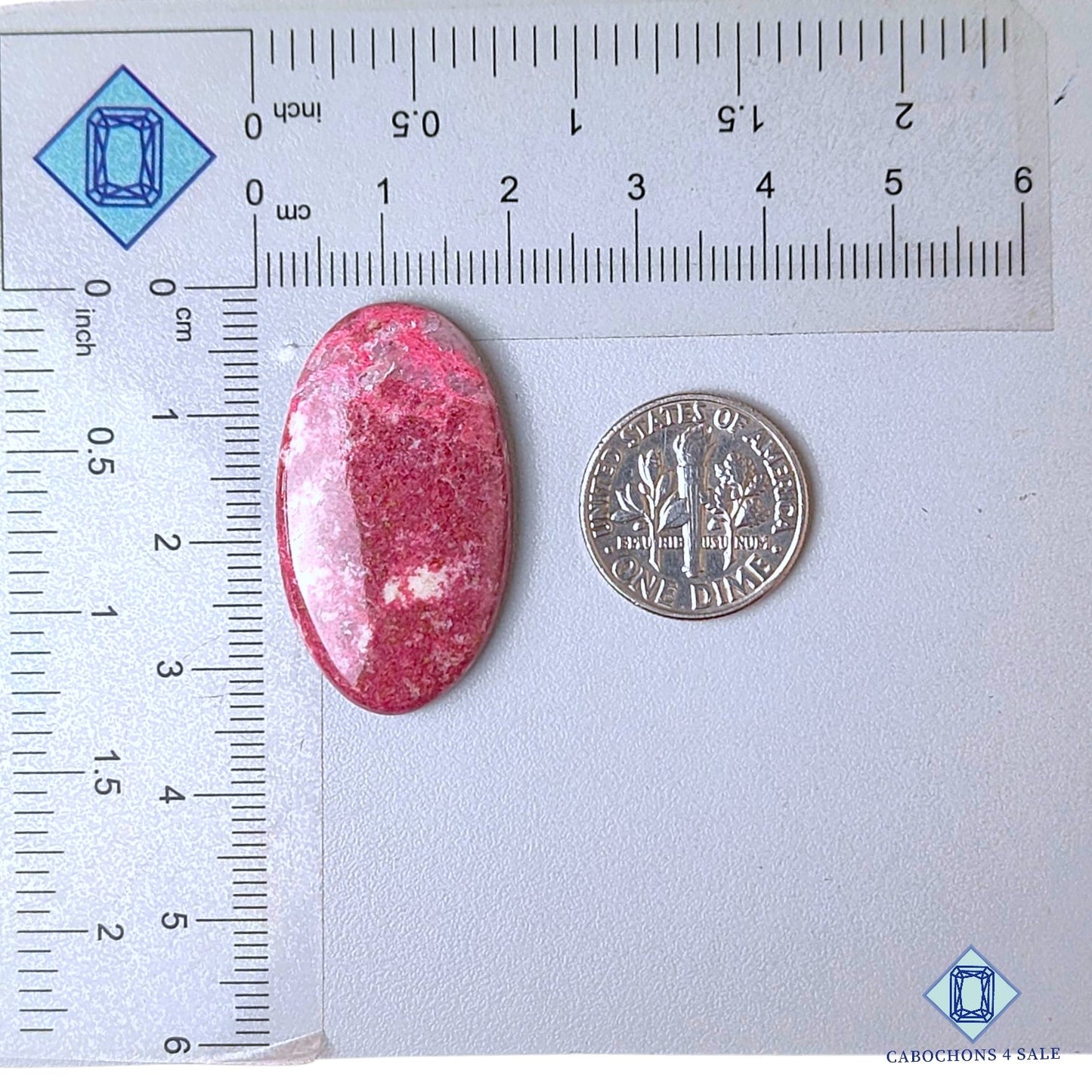 Natural Pink Thulite Gemstone  Oval Cabochons 32*18*4mm from Norway available for sale