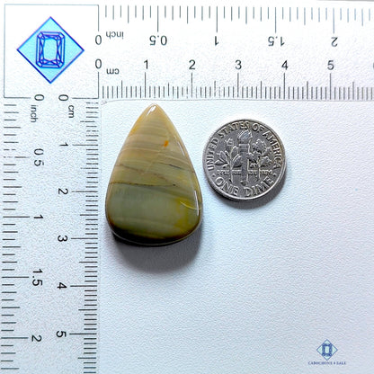 Polychrome Jasper Pear Cabochons