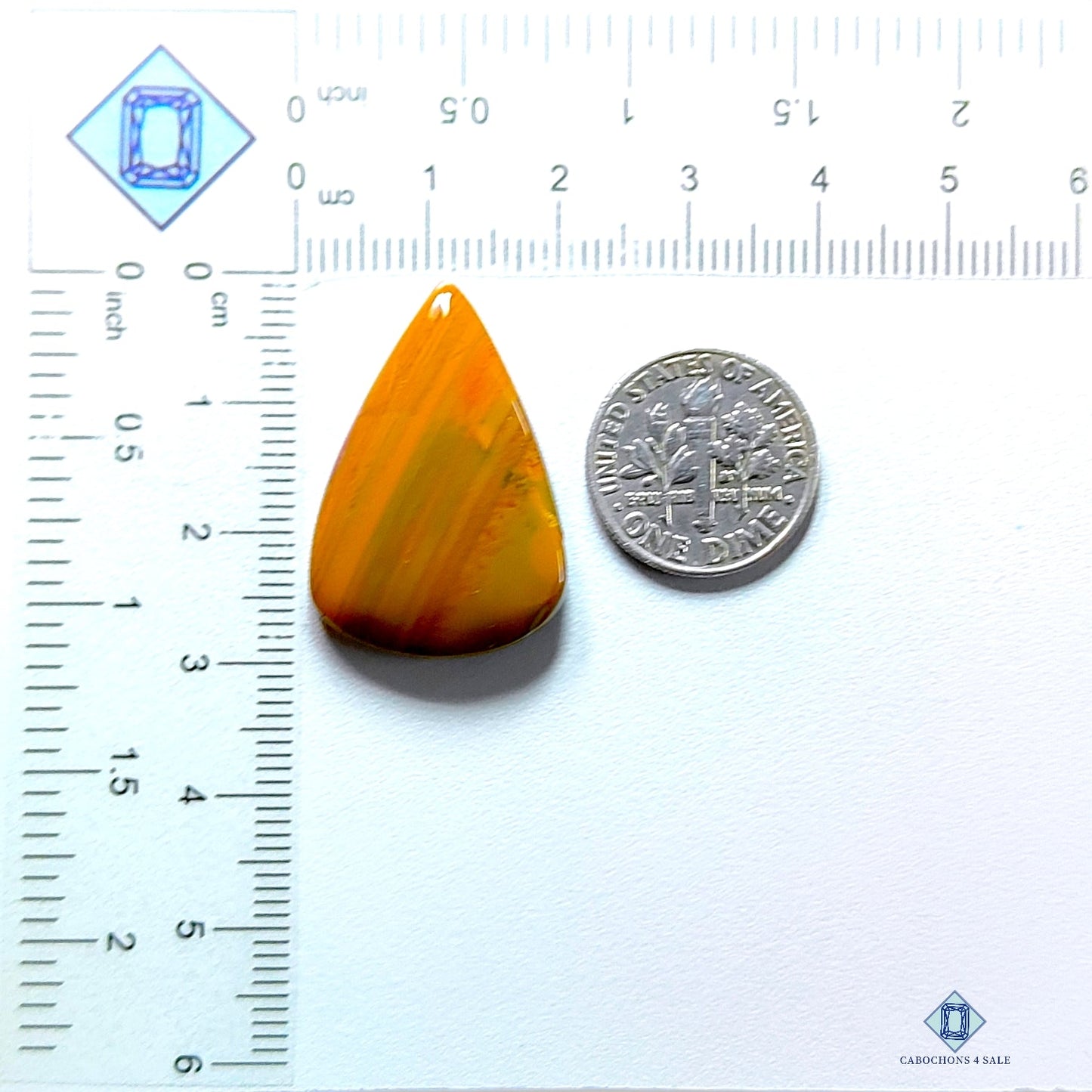 Polychrome Jasper Pear Cabochons