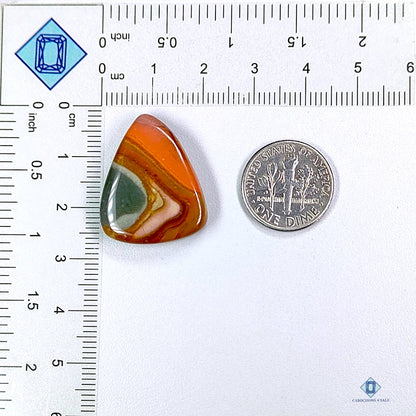 Polychrome Jasper Pear Cabochons