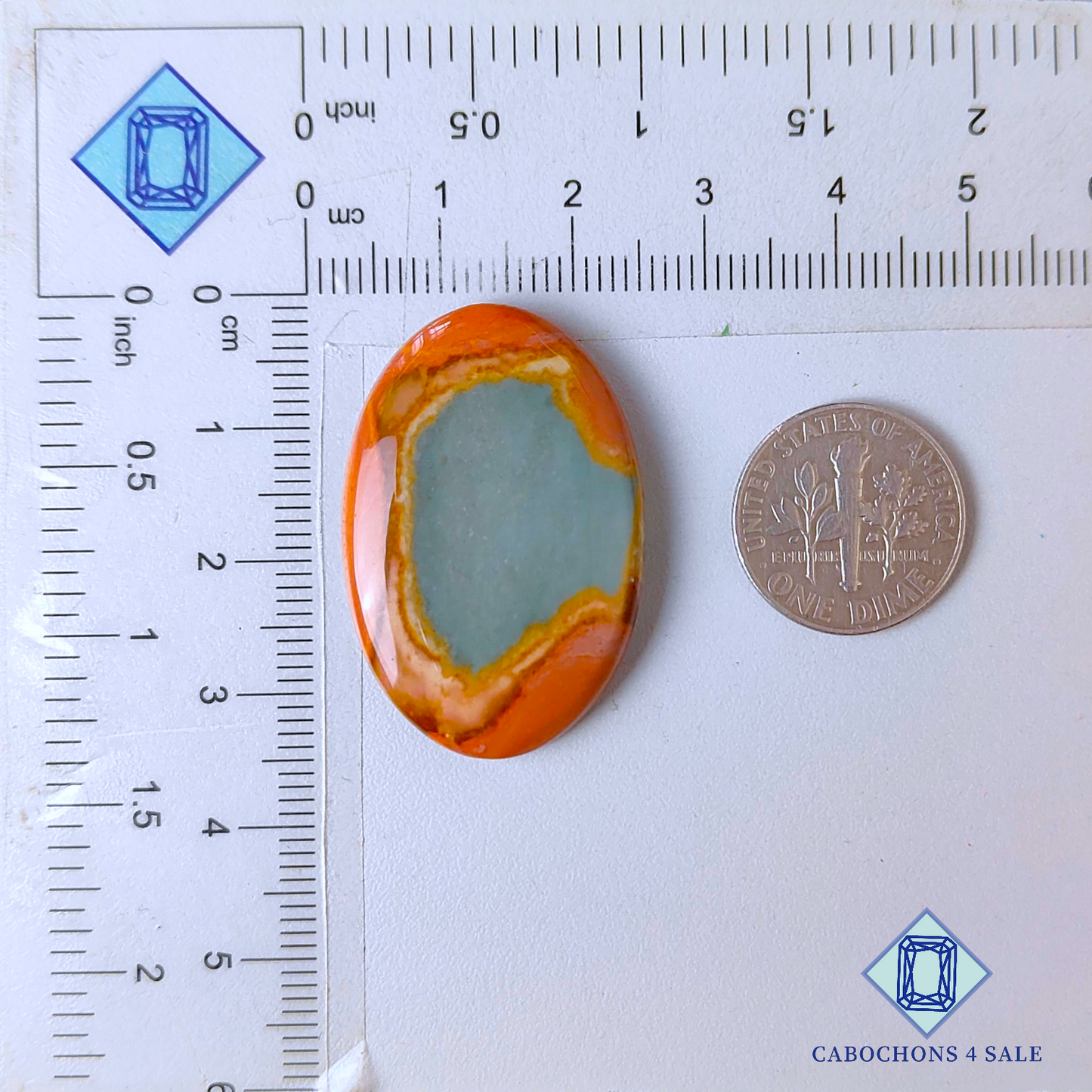 Polychrome Jasper Oval Cabochons 34*22*6mm