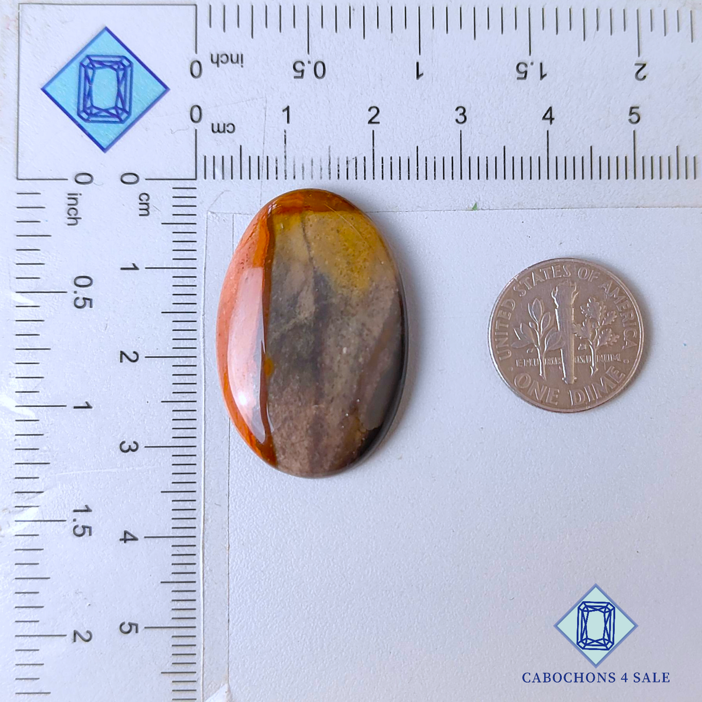Polychrome Jasper Oval Cabochons 32*21*5mm