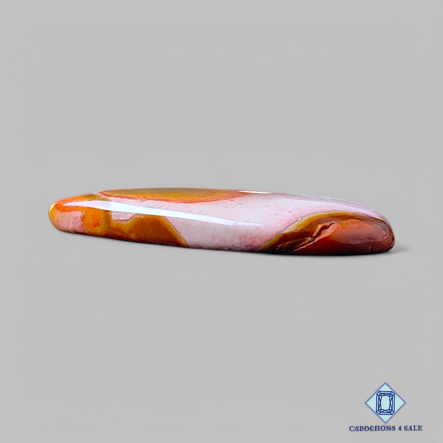 Natural Polychrome Jasper Gemstone  Pear Cabochons 34*19*5mm from Madagascar available for sale