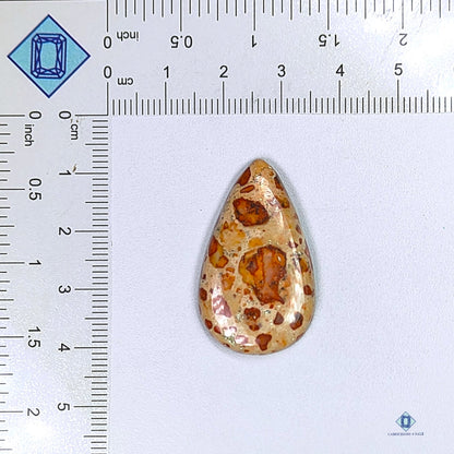 Poppy Jasper Pear Cabochons